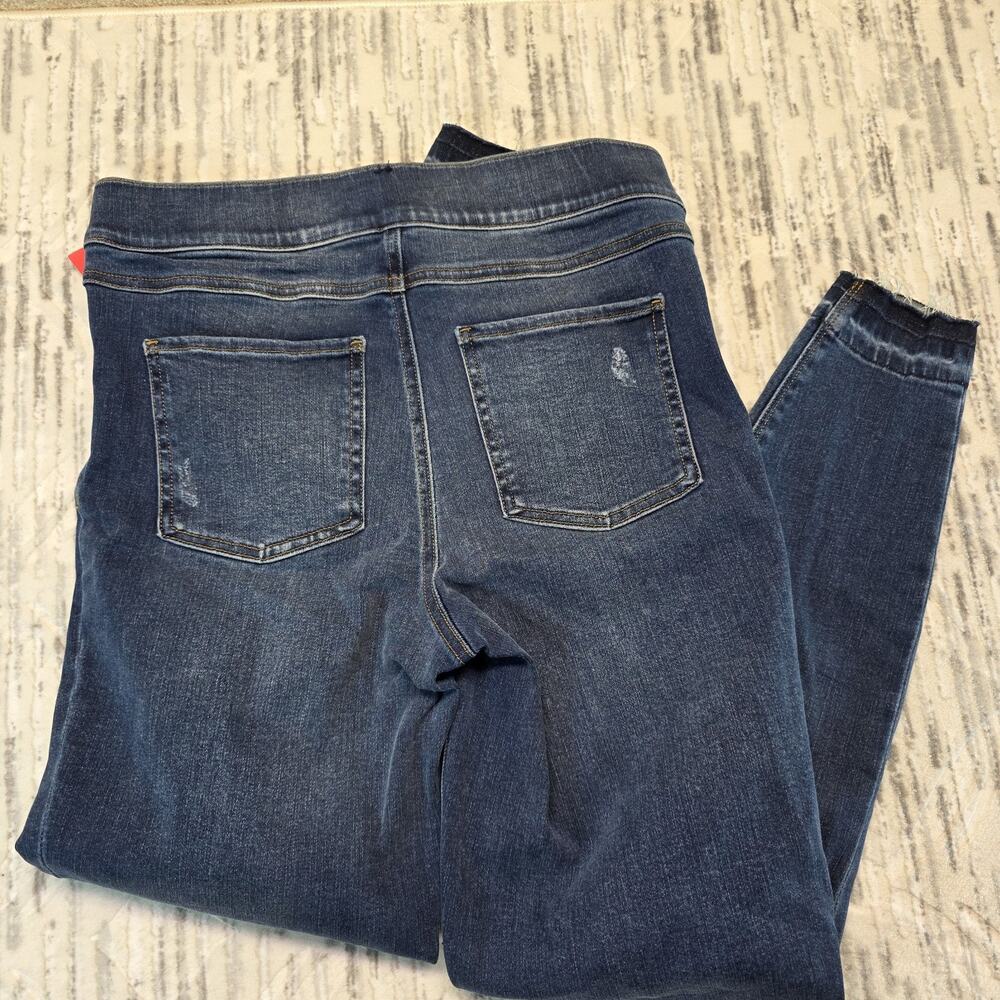 Spanx Distressed Denim Legging Medium Wash Blue NWT - Picture 7 of 8